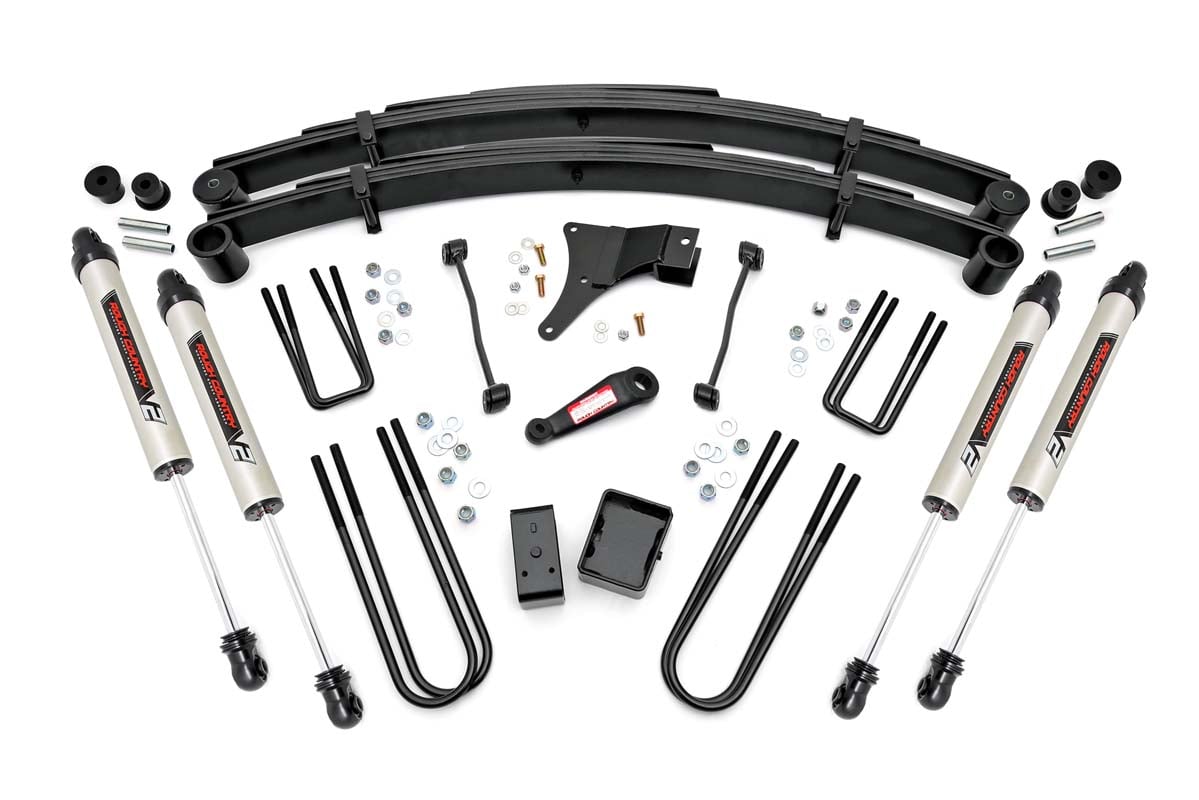 Ford F-250 Super Duty Suspension Lift Kit - Rear - Rough Country - 6 Inch Lift Kit, V2, Rear Blocks - 1999
